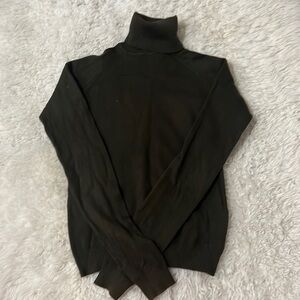 Zara Womens Olive Green Turtleneck Sweater